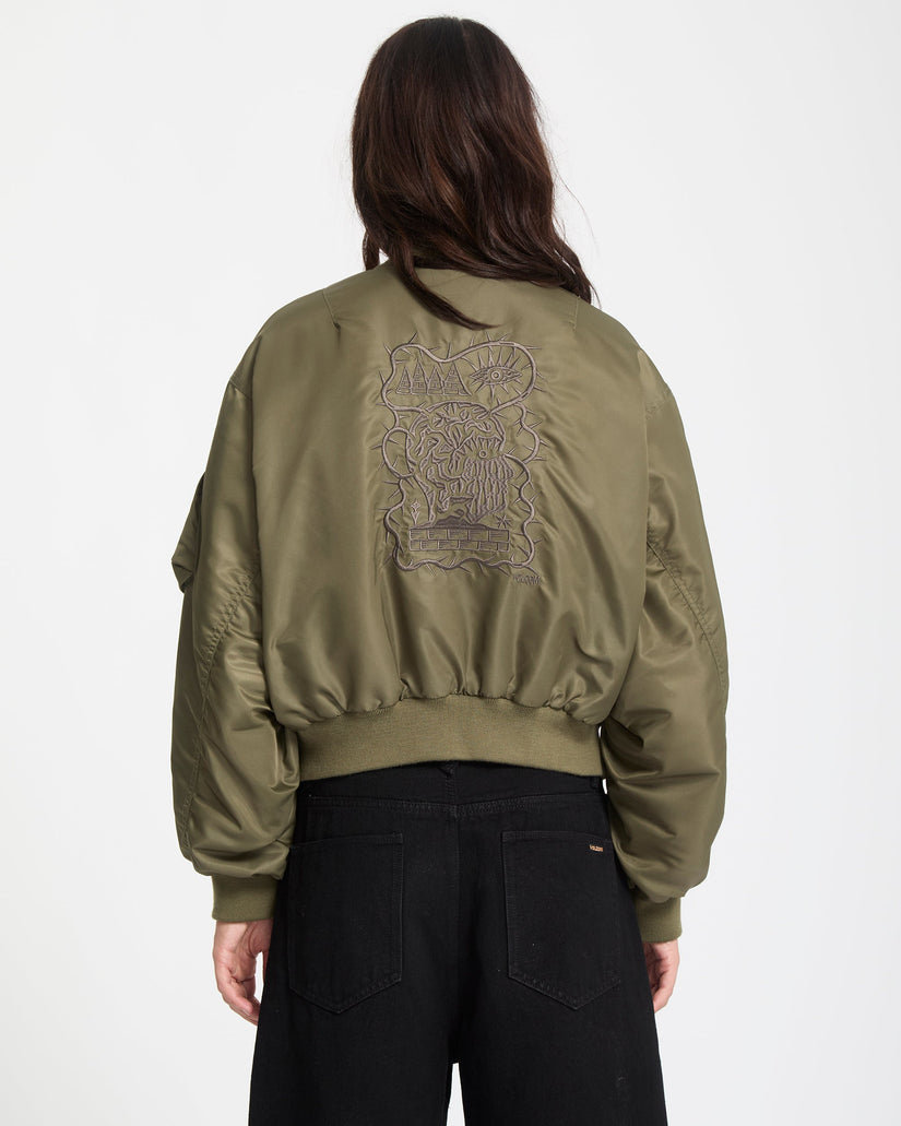Vaderetro Bomber Jacket - Wintermoss