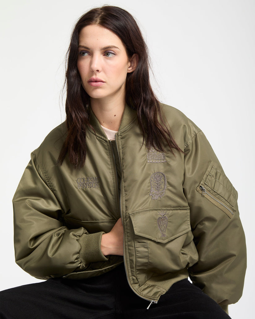 Vaderetro Bomber Jacket - Wintermoss