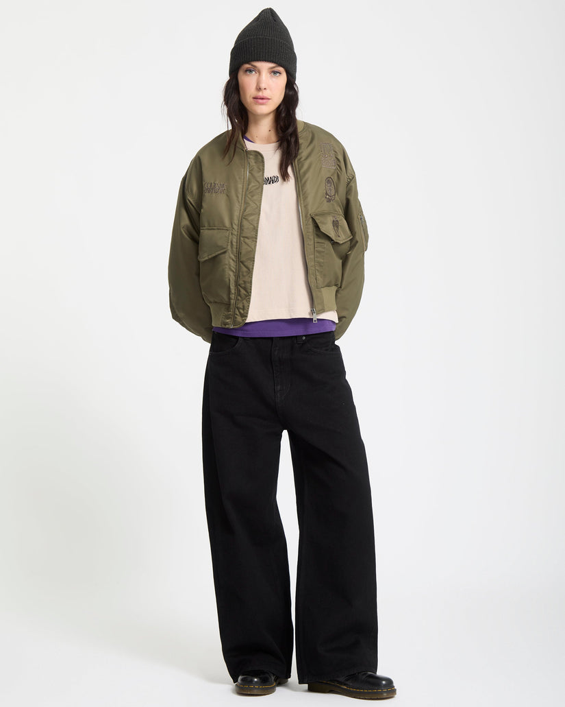 Vaderetro Bomber Jacket - Wintermoss