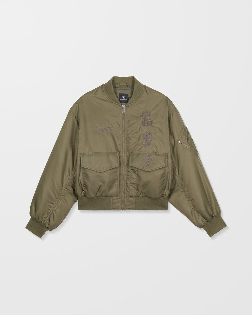 Vaderetro Bomber Jacket - Wintermoss