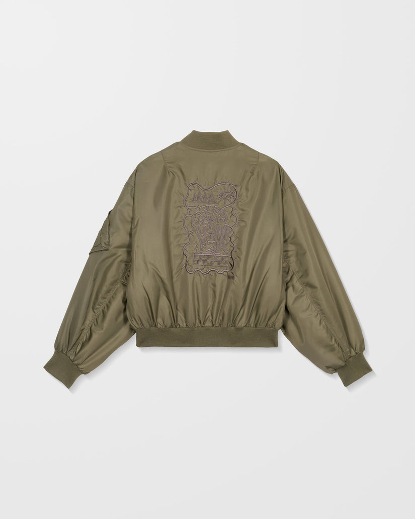 Vaderetro Bomber Jacket - Wintermoss