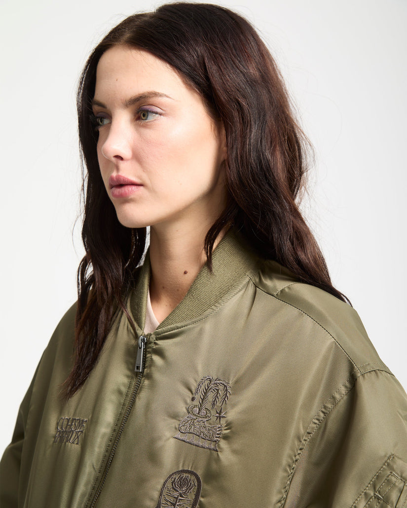 Vaderetro Bomber Jacket - Wintermoss