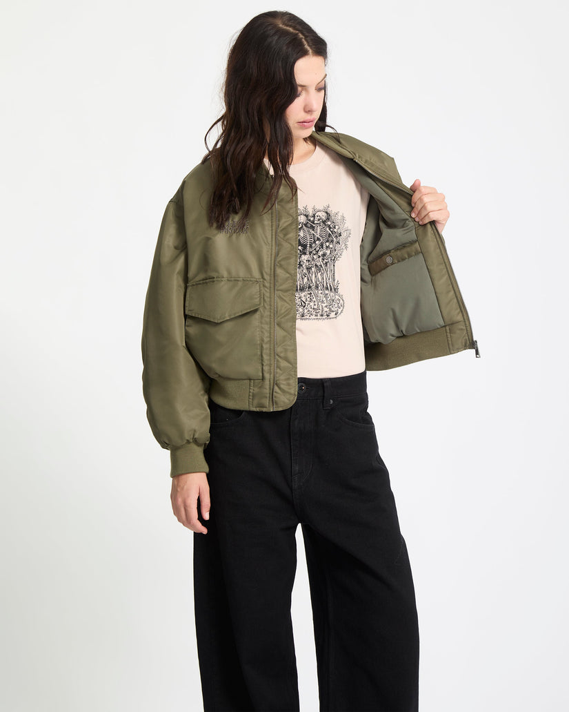 Vaderetro Bomber Jacket - Wintermoss