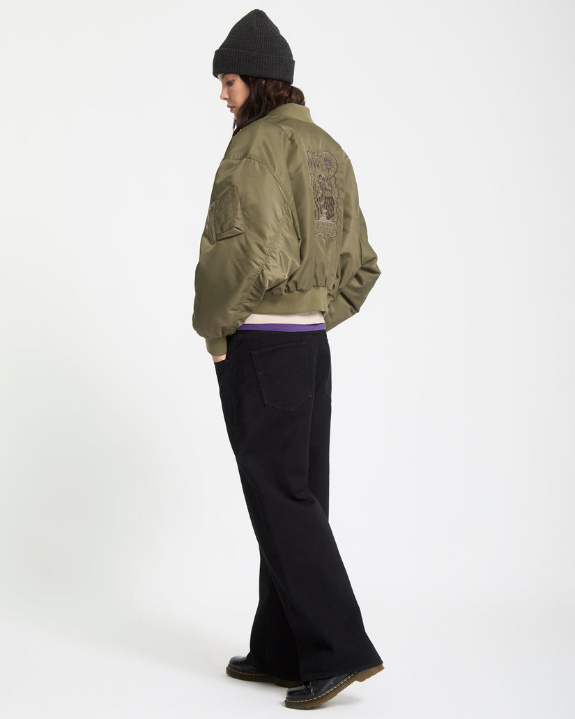 Vaderetro Bomber Jacket - Wintermoss