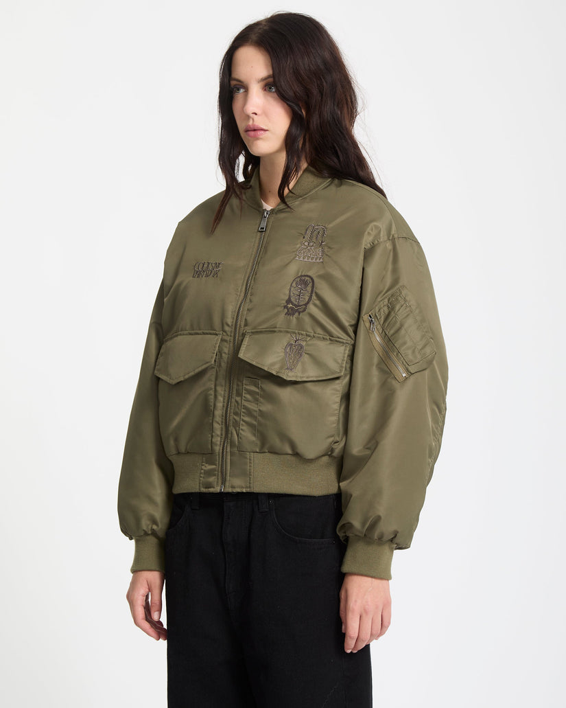 Vaderetro Bomber Jacket - Wintermoss