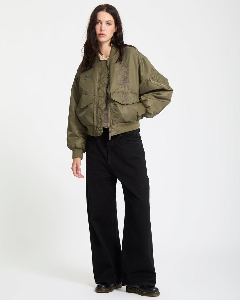 Vaderetro Bomber Jacket - Wintermoss