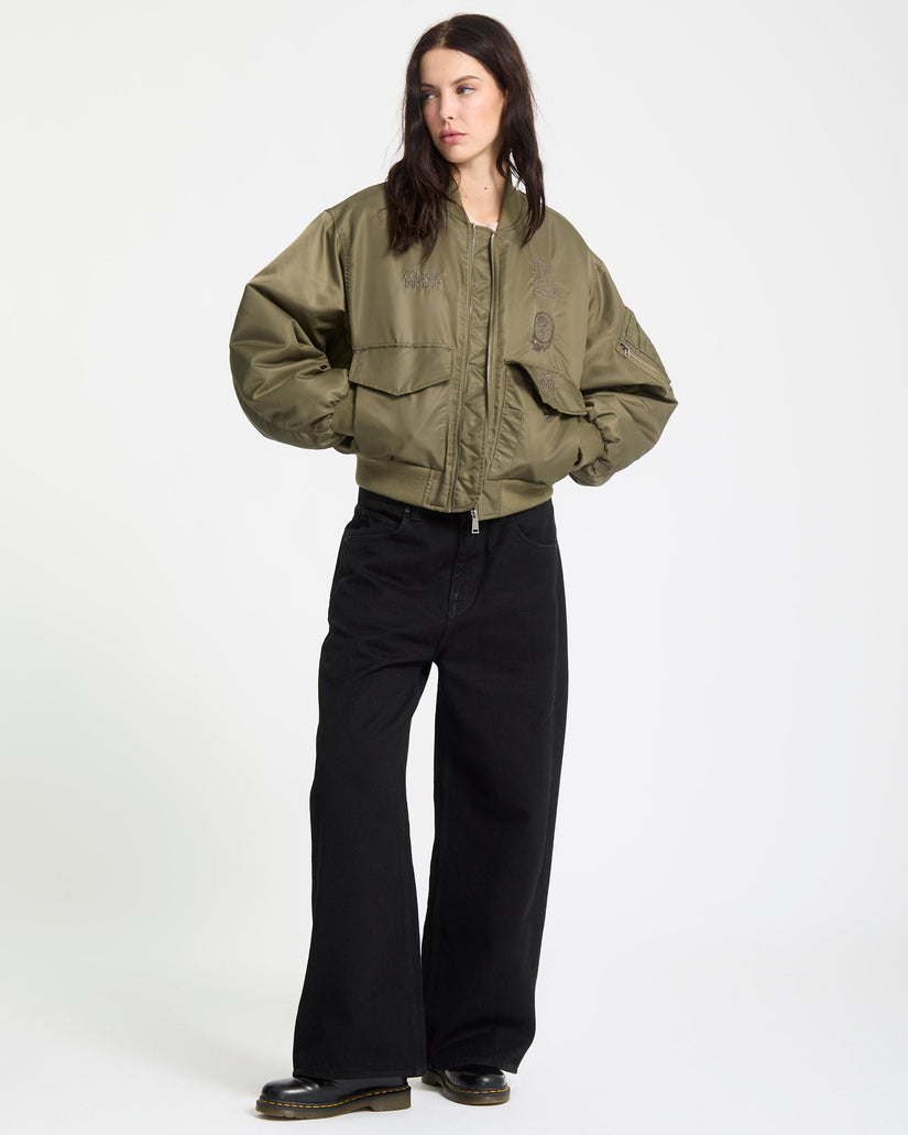 Vaderetro Bomber Jacket - Wintermoss