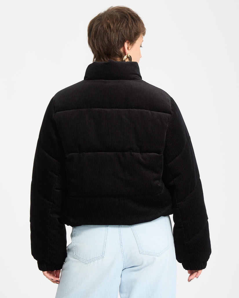 Cord'N Stone Puff Jacket - Black