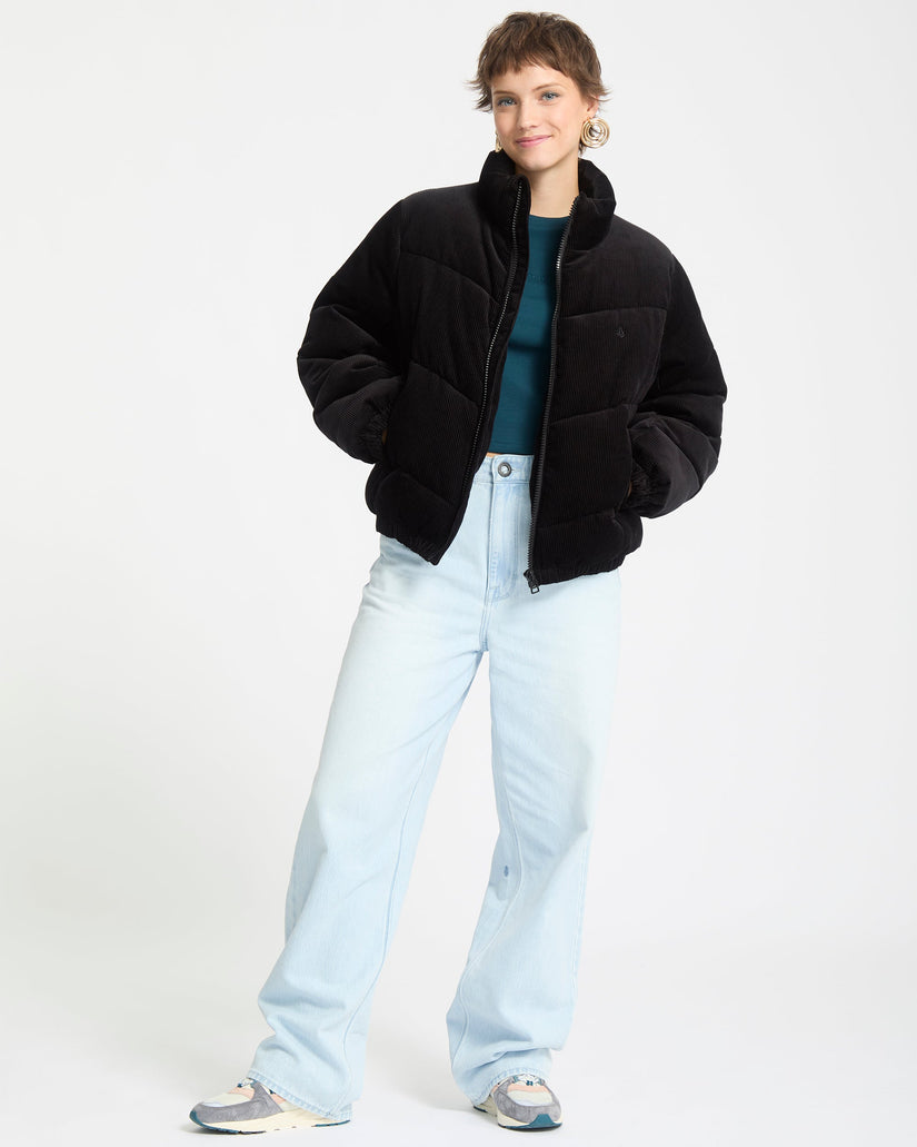 Cord'N Stone Puff Jacket - Black