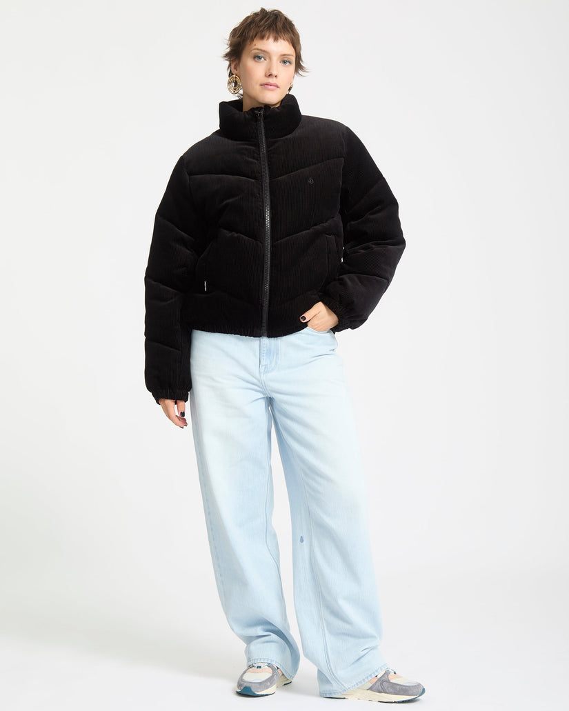 Cord'N Stone Puff Jacket - Black