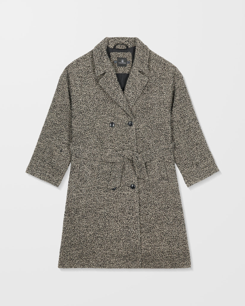 Eastcoat Coat - Black White