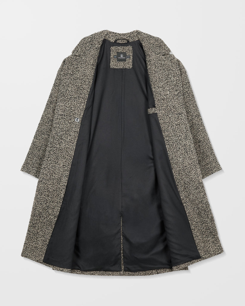 Eastcoat Coat - Black White