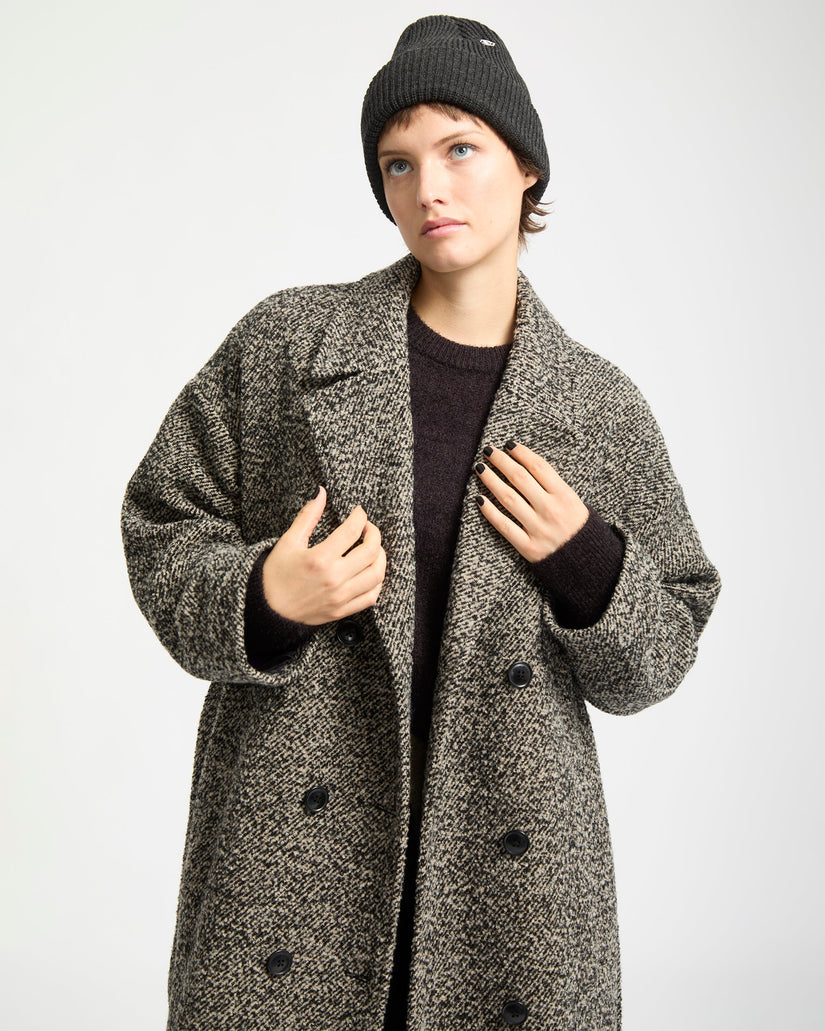 Eastcoat Coat - Black White