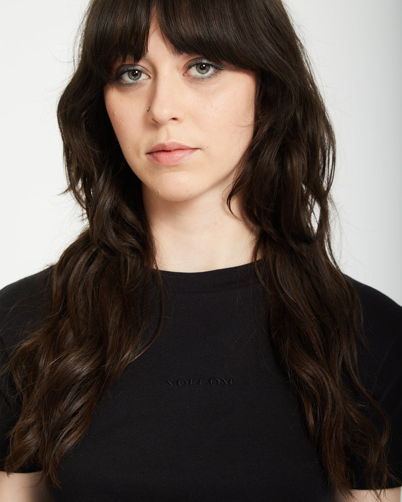 Volcomstone Tight Crop T-Shirt - Black