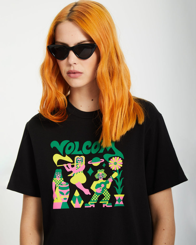 Radical Daze Up T-shirt - BLACK