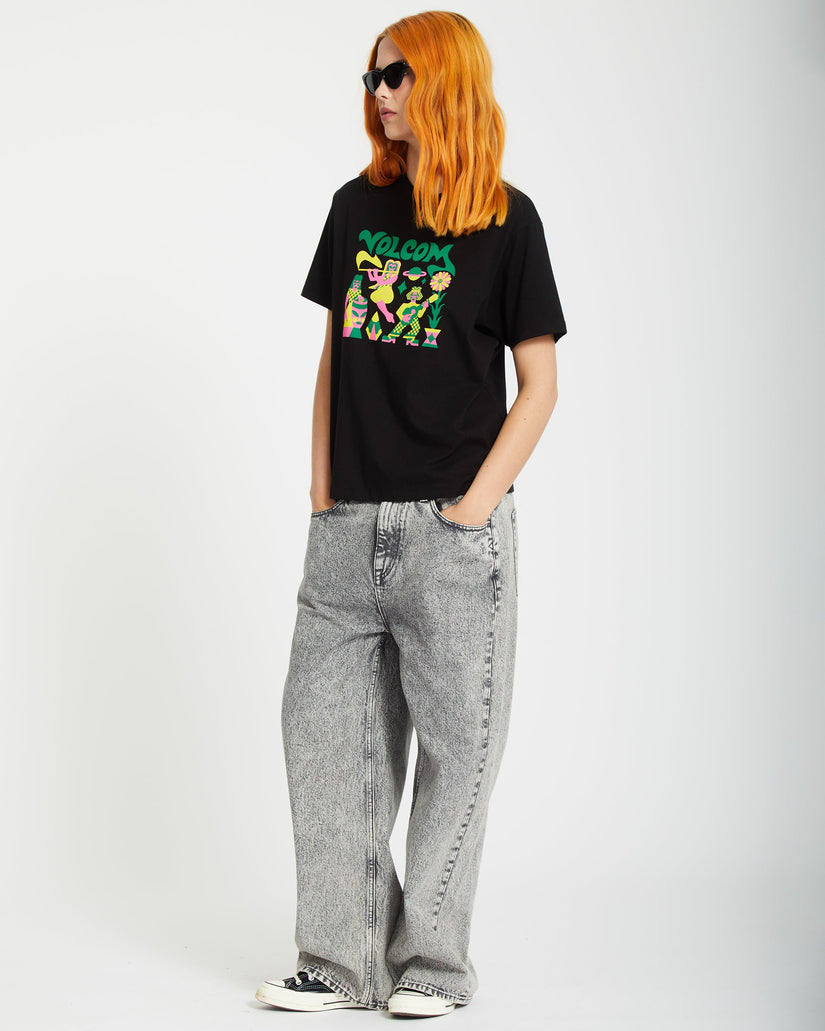 Radical Daze Up T-shirt - BLACK