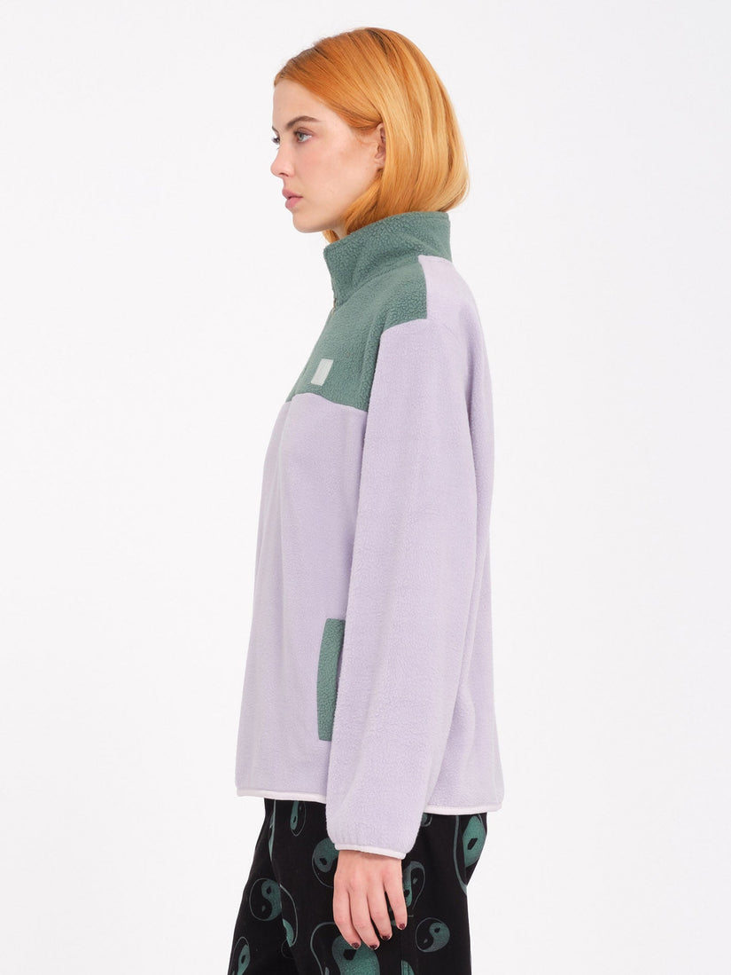 Pheelin It Mock Neck Sweatshirt - Lavender
