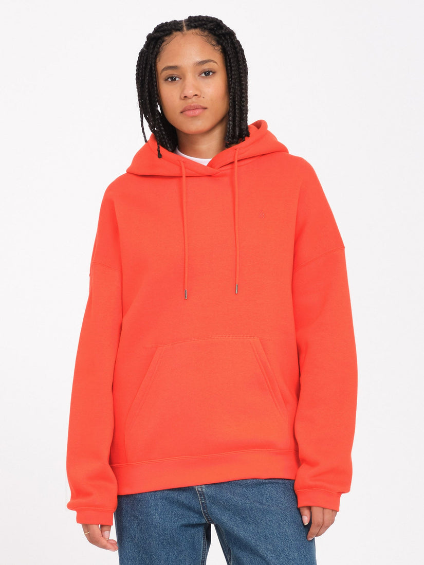Stone Heart Up Hoodie - Bright Red