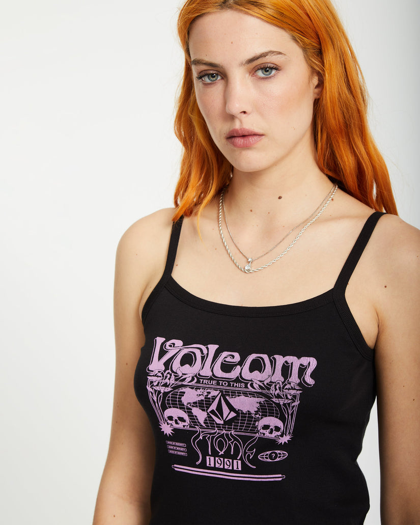 1991 Strappy Tank Top - BLACK