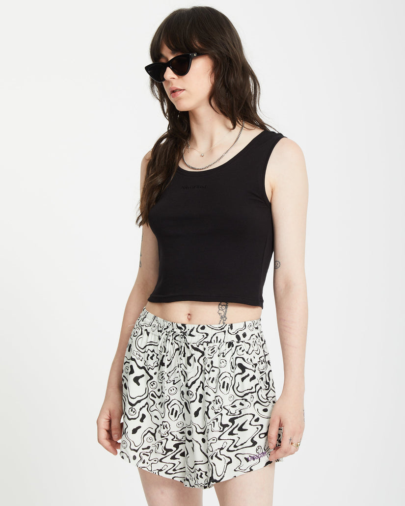 Volcomstone Tight Tank Top- BLACK