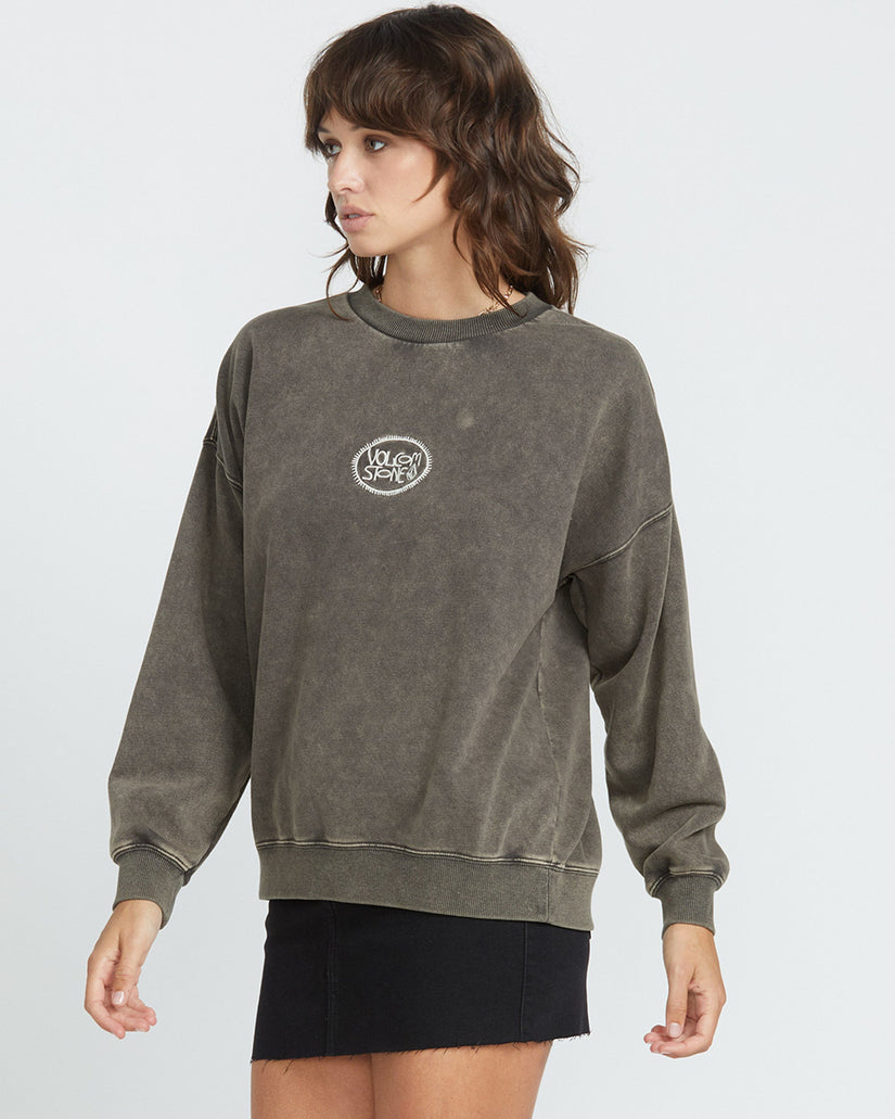 Stone Sweatshirt - VINTAGE BLACK