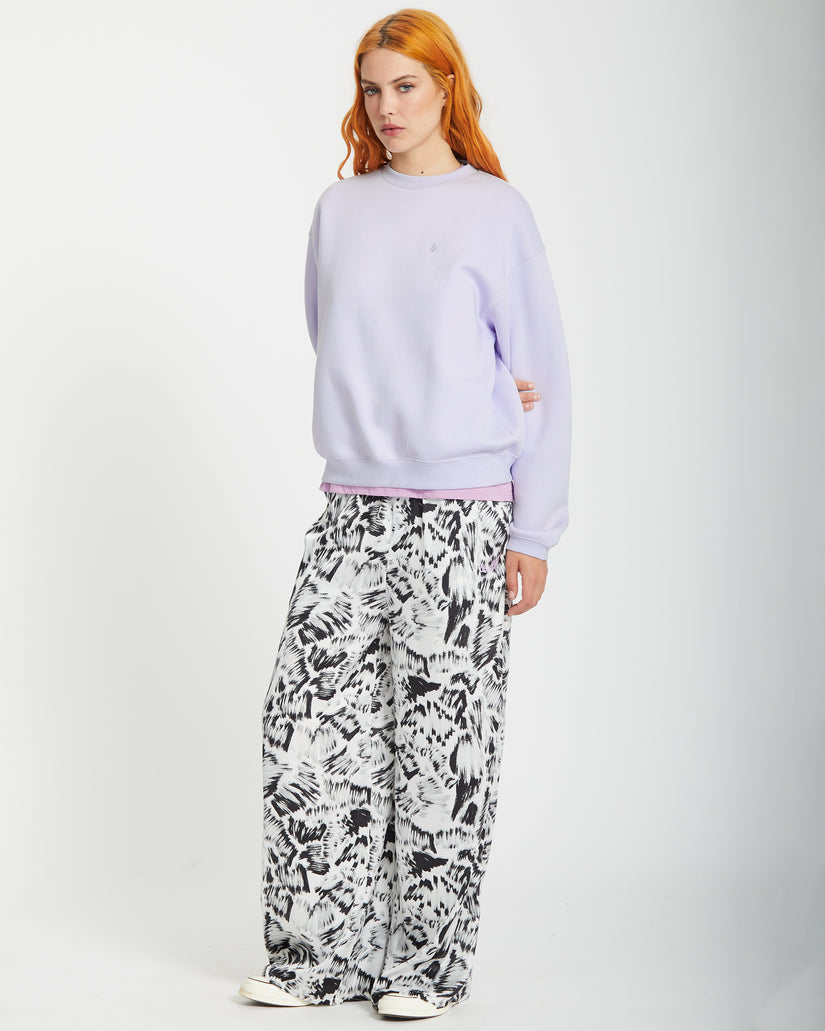 Stone Heart Up Sweatshirt - DUSTY LAVENDER