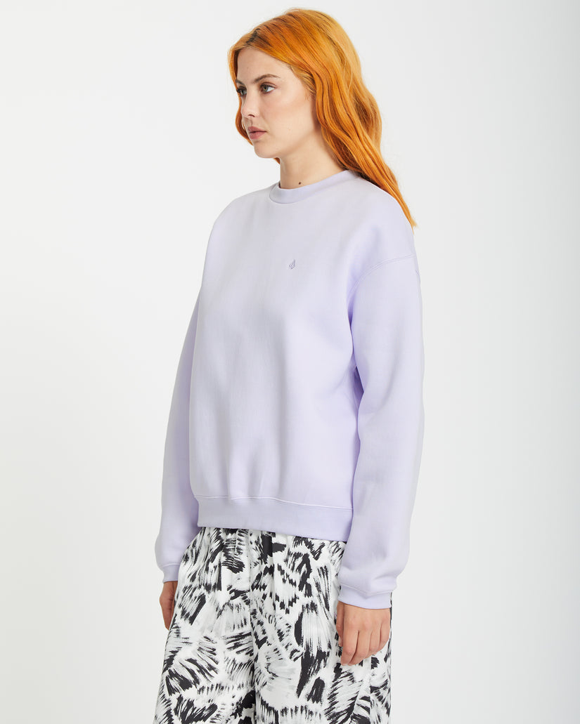 Stone Heart Up Sweatshirt - DUSTY LAVENDER
