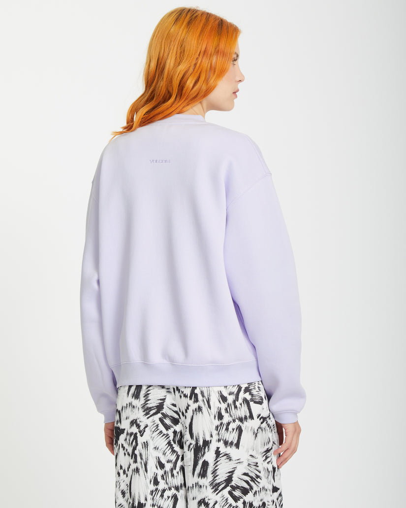 Stone Heart Up Sweatshirt - DUSTY LAVENDER