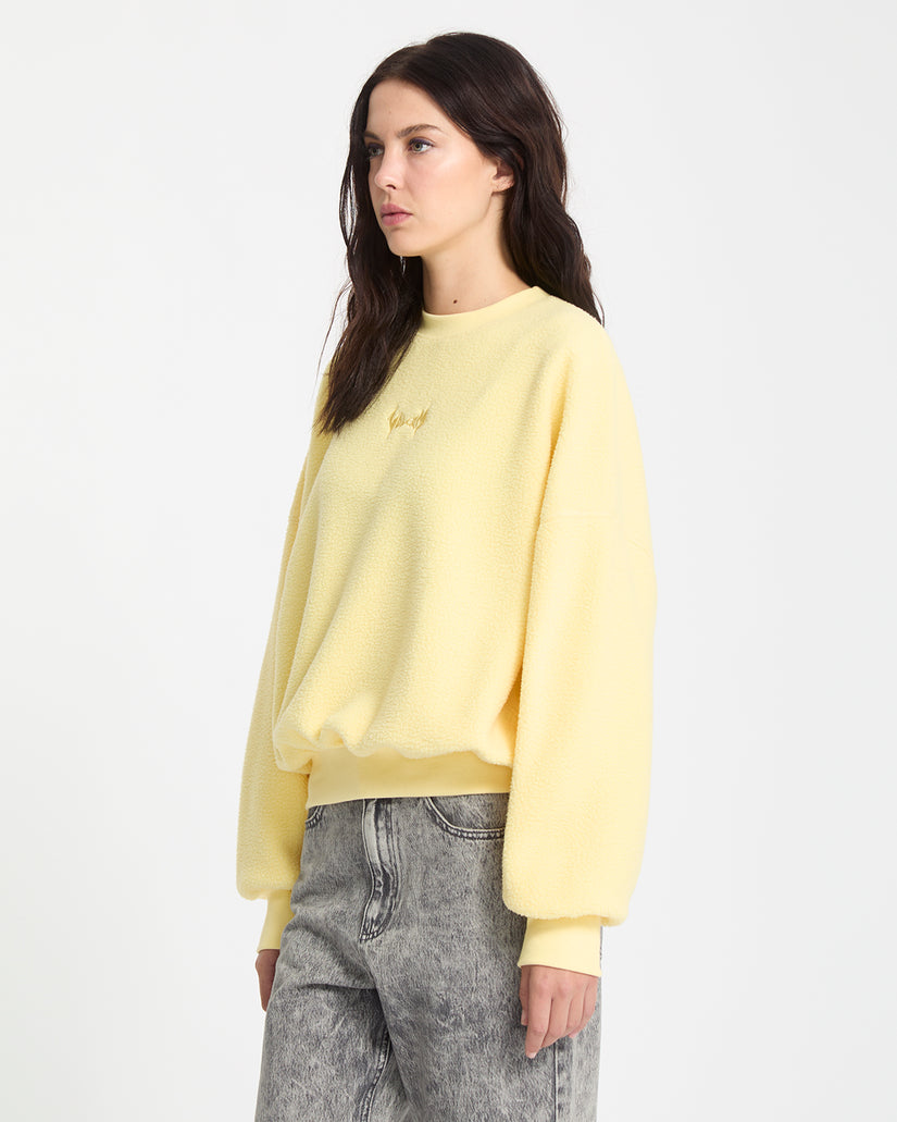 Piou Sherpa Sweatshirt - Dawn Yellow
