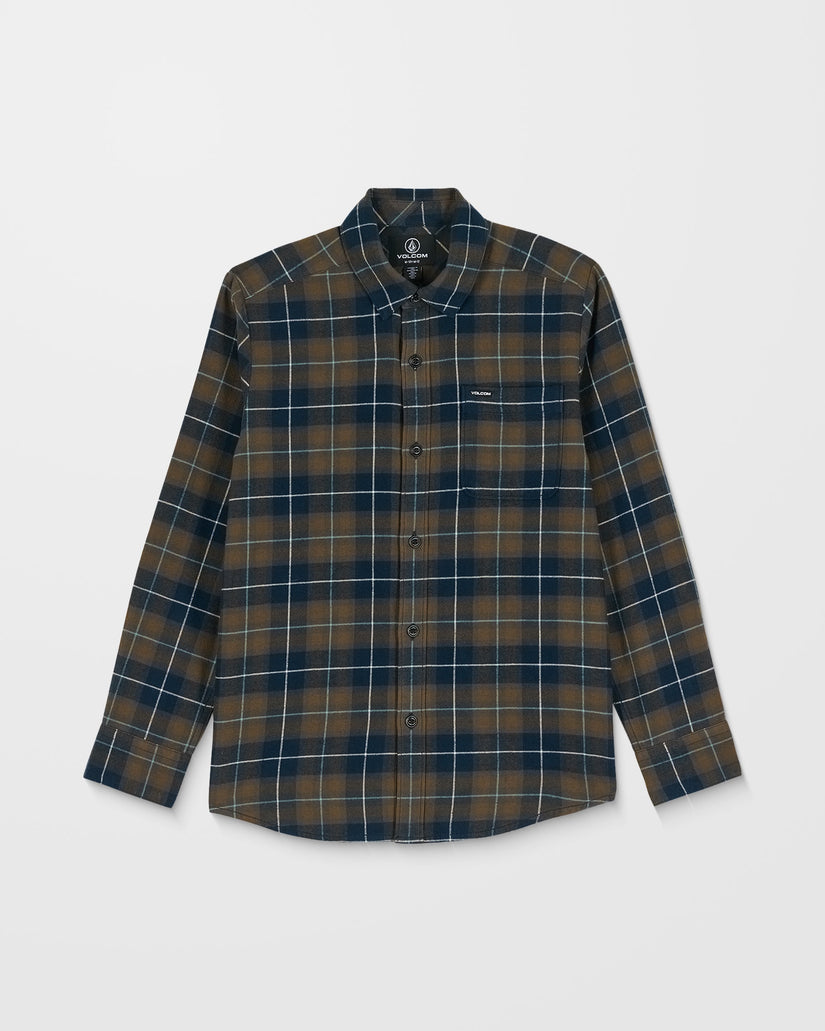 Caden Plaid Shirt - Navy - (KIDS)