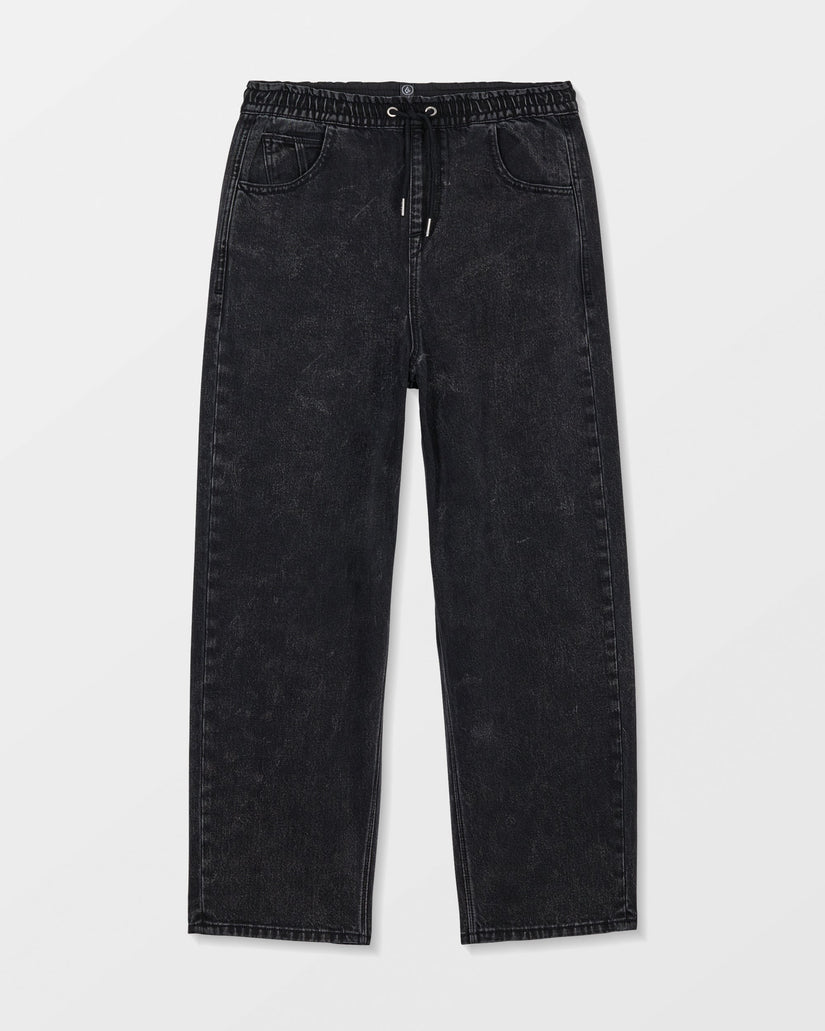 Freazy Loose Elasticated Waist Jeans - Blackity Black - (KIDS)