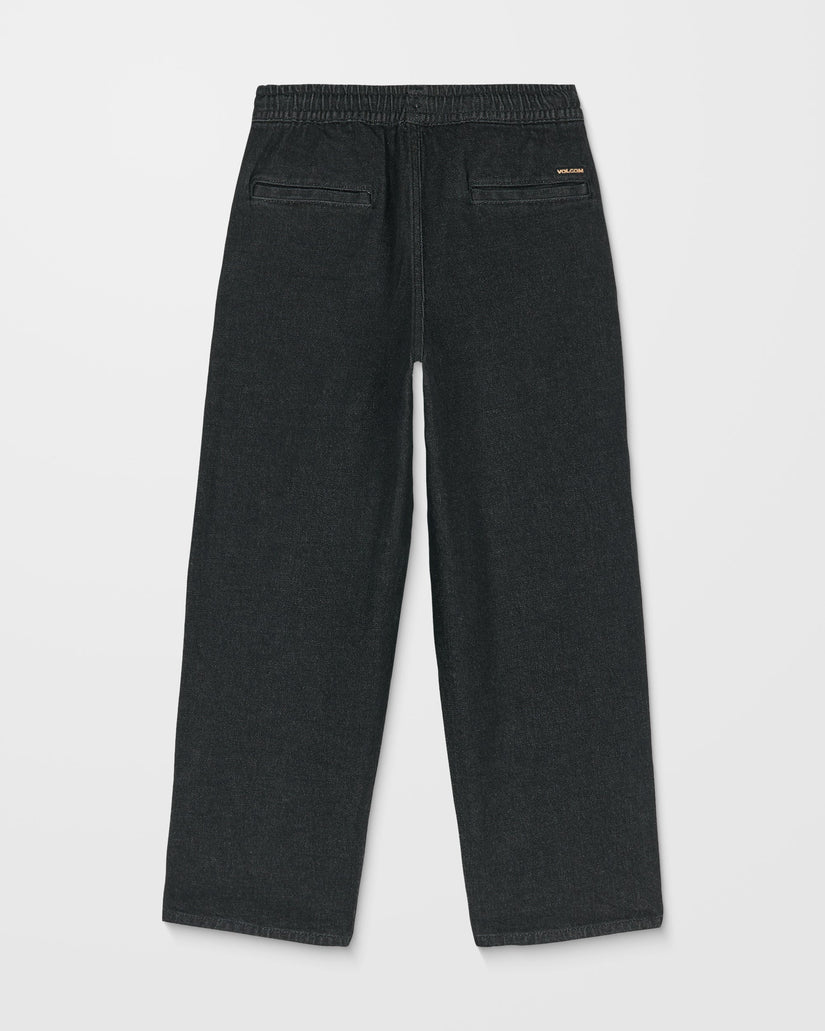Freazy Loose Elasticated Waist Jeans - Black Wash - (KIDS)