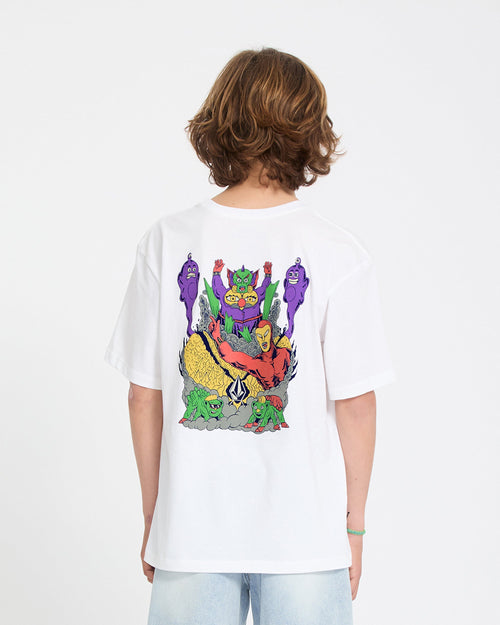 T-shirt Volcom Flamingbros Sst Black Garçon - Livraison Gratuite