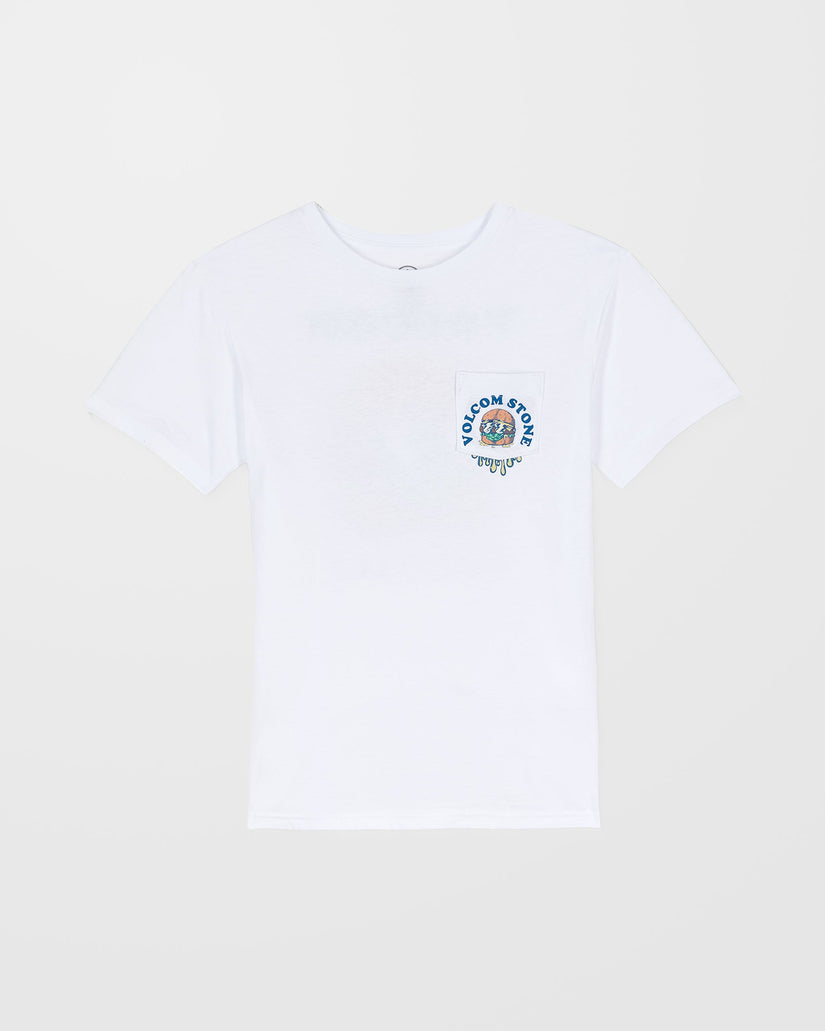 Burgstone Pocket T-Shirt - White - (KIDS)