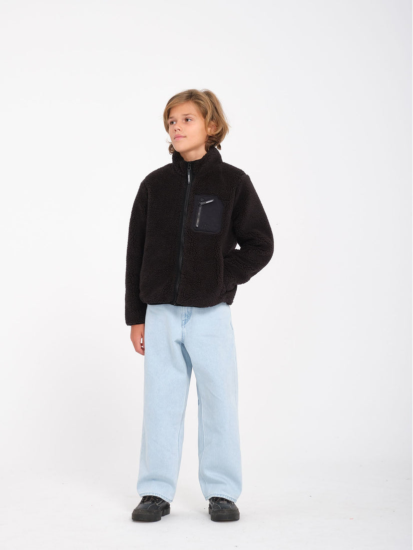 Muzzer Fuzzar Zip Sweatshirt- Black - (KIDS)