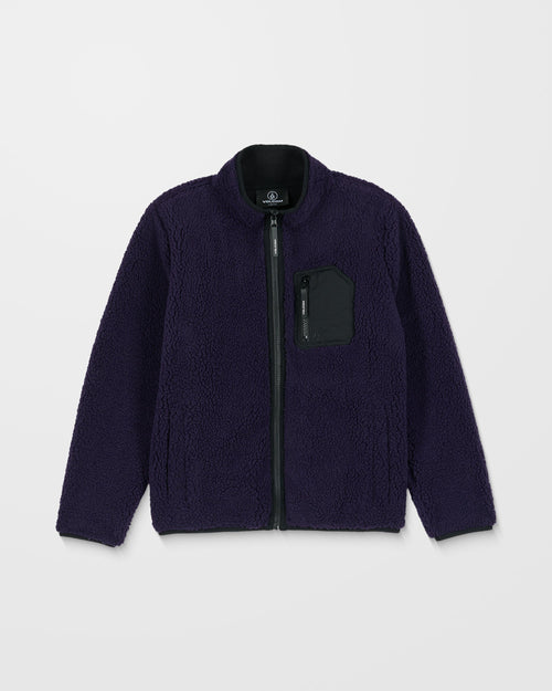 Muzzer Fuzzar Zip Sweatshirt - Dark Purple - (KIDS)