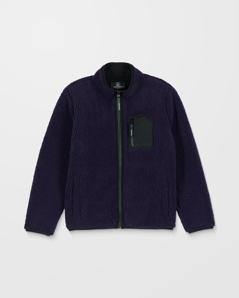 Muzzer Fuzzar Zip Sweatshirt - Dark Purple - (KIDS)