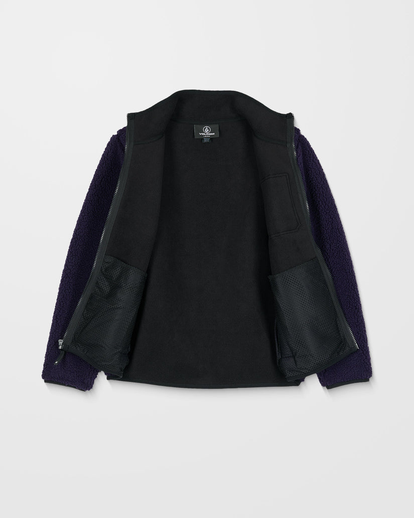 Muzzer Fuzzar Zip Sweatshirt - Dark Purple - (KIDS)