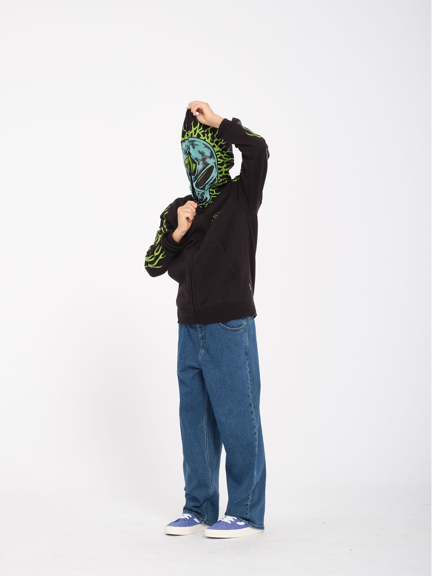 Alien Full Zip Hoodie - Black - (KIDS) - Volcom UK – Volcom United