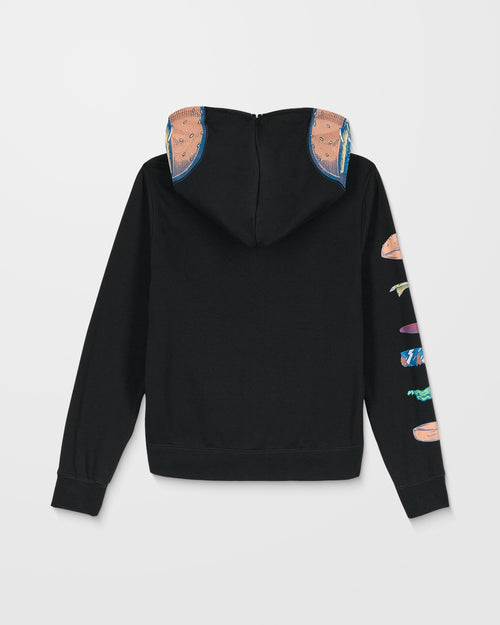 Burgstone Full Zip Up Hoodie - Black - (KIDS)