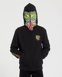Snaky Full Zip Hoodie - Black - (KIDS)