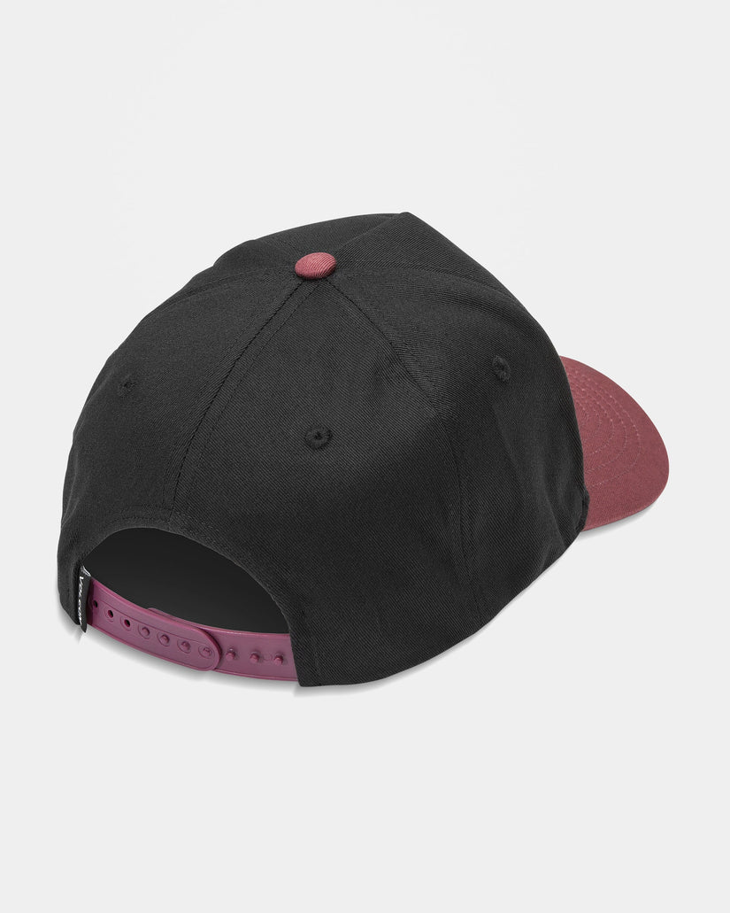 Embossed Stone Adj Cap - Merlot