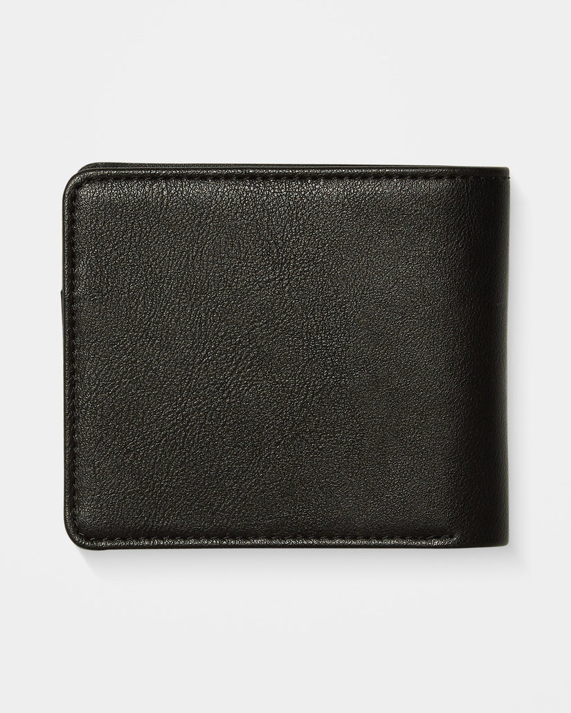 Slim Stone Large Wallet - Black