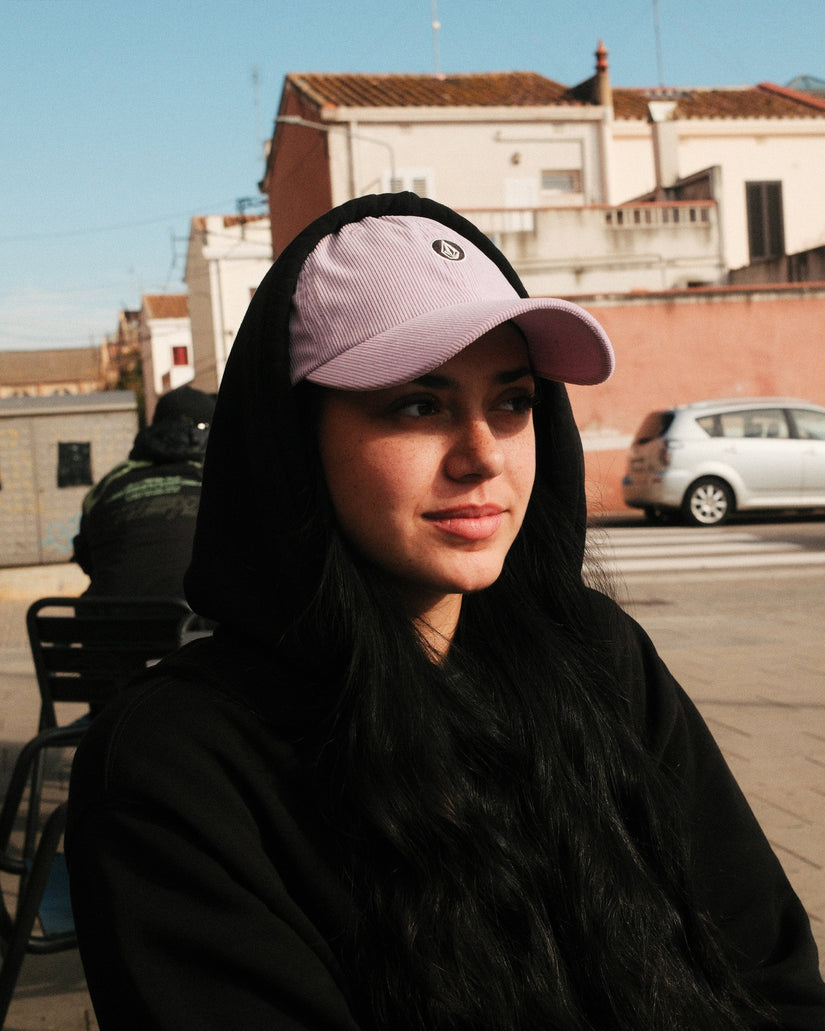 Circle Stone Cord Dad Cap - DUSTY LAVENDER