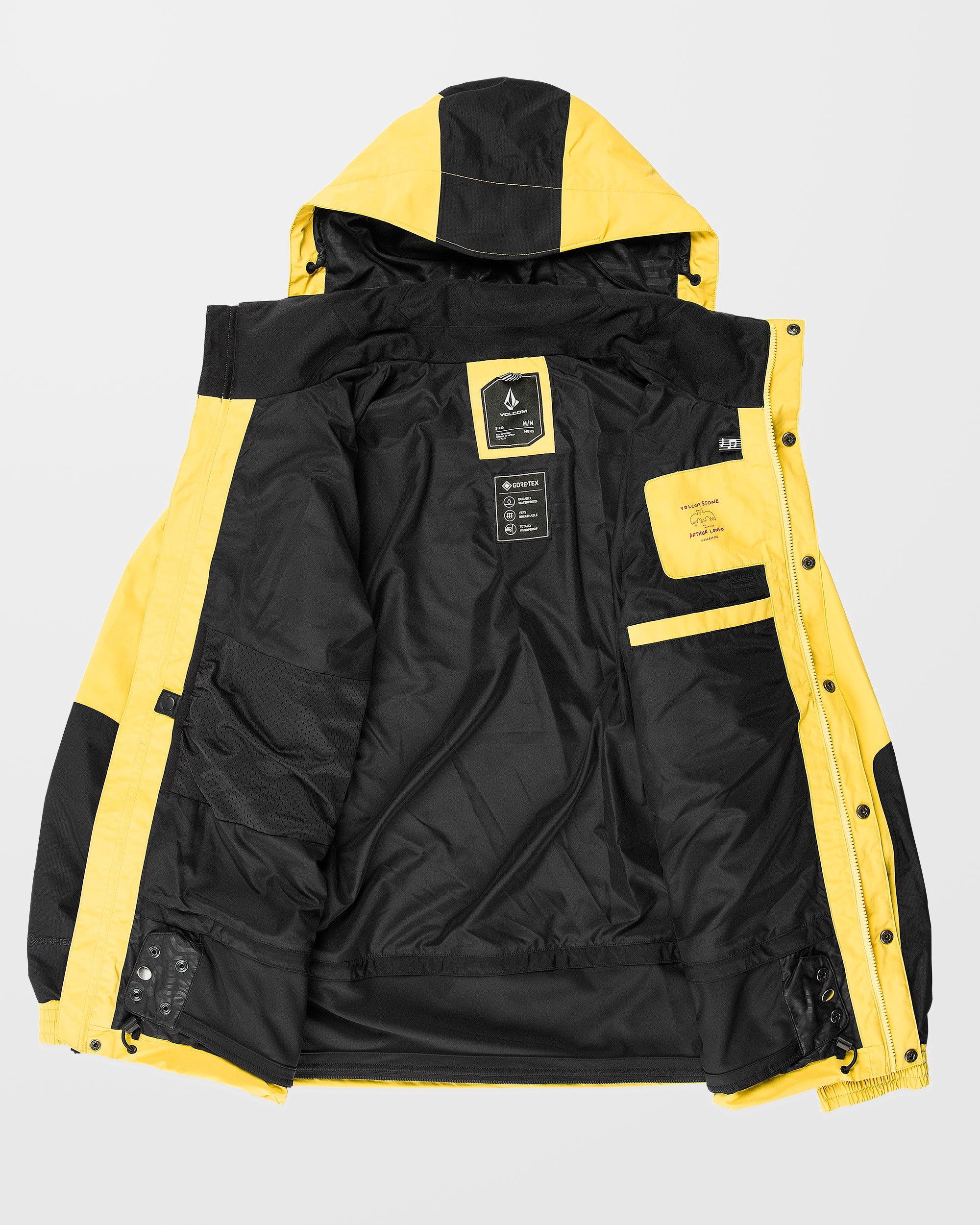 Longo Gore-Tex Jacket - Dark Yellow - Men - Volcom UK - 2 Years