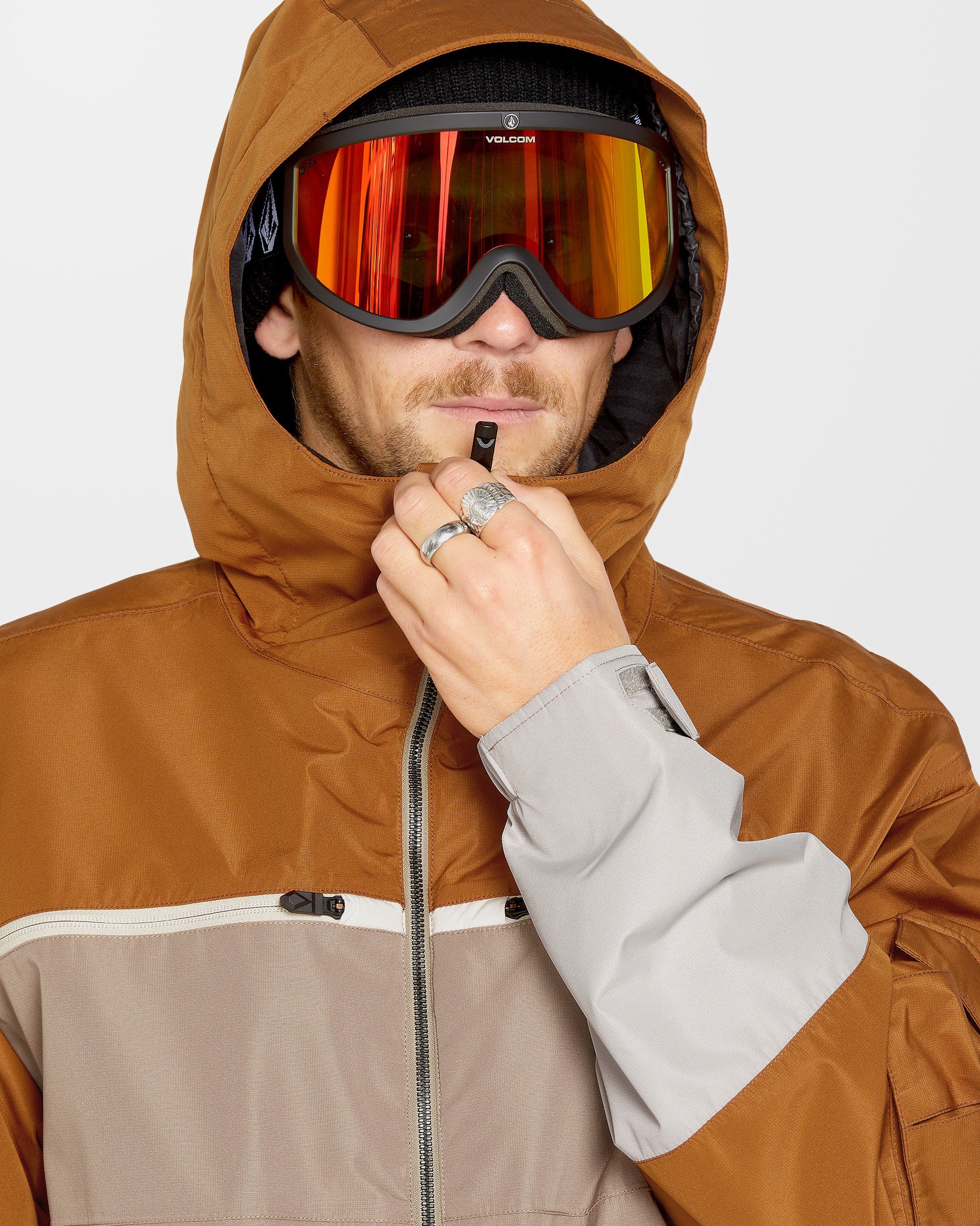 Nightbreaker 20K Jacket - Chestnut Brown - Men - Volcom UK - 2