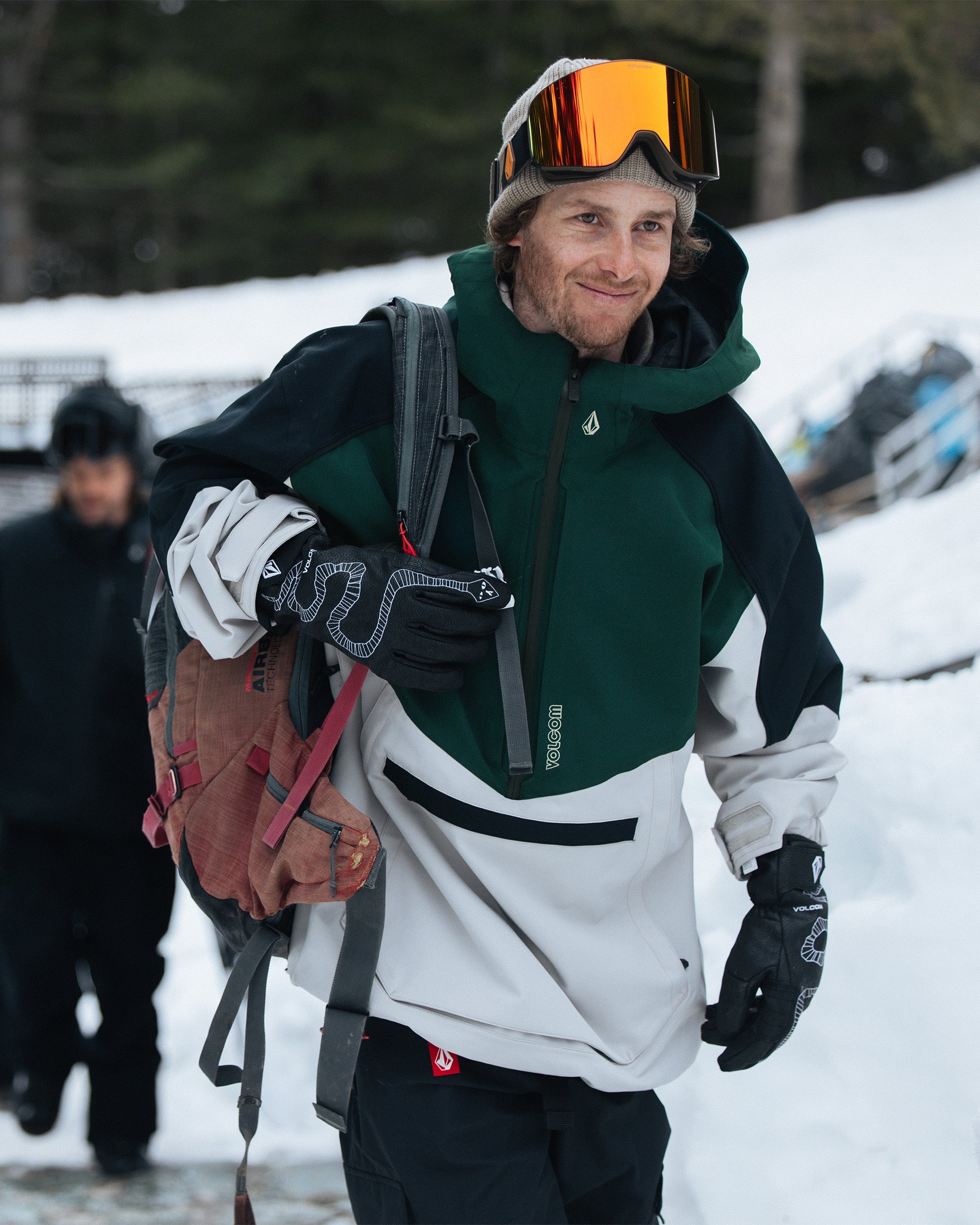 スノーボード VOLCOM BRIGHTON PULLOVER JACKET 20 - 21 VOLCOM 20-21 SNOW JKT BRIGHTON PULLOVER