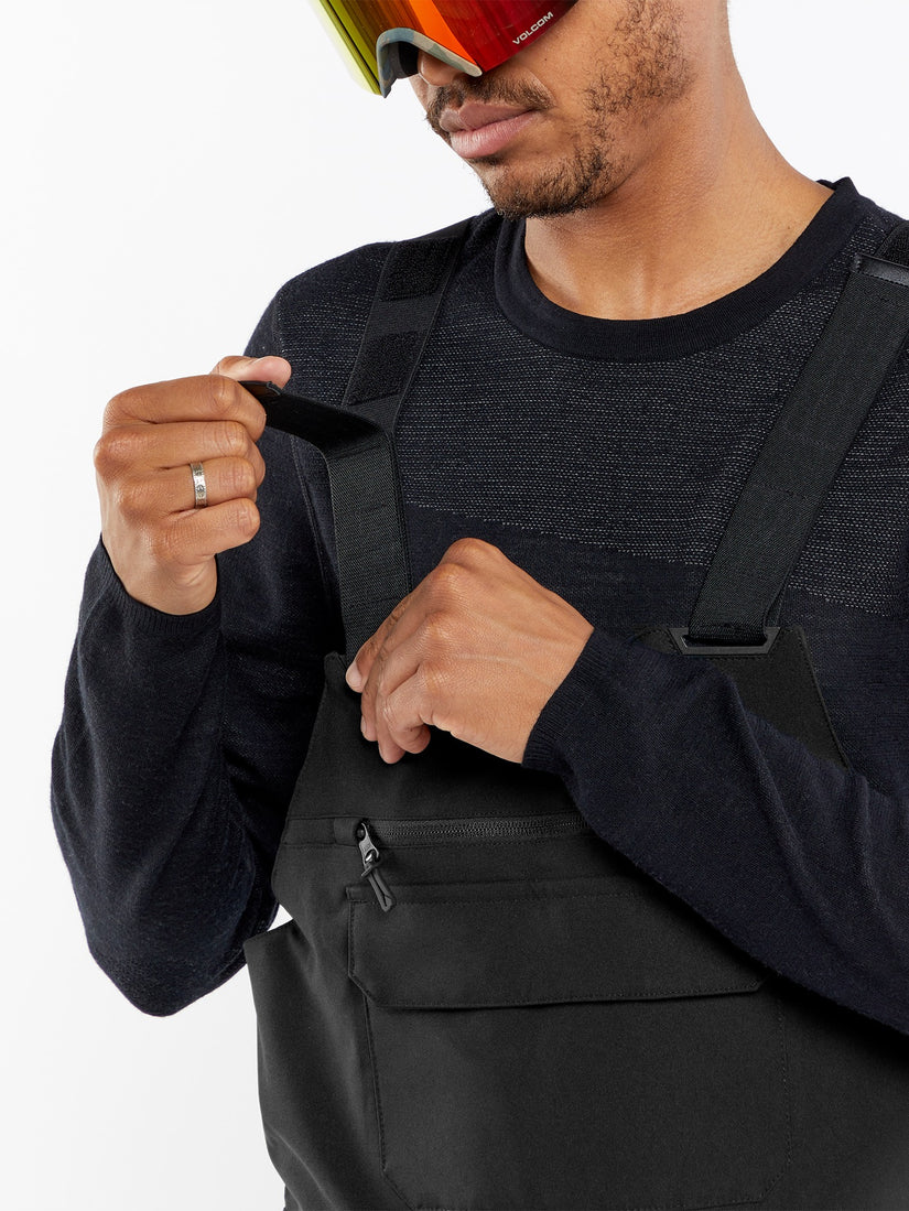 Roan Bib Overall - BLACK