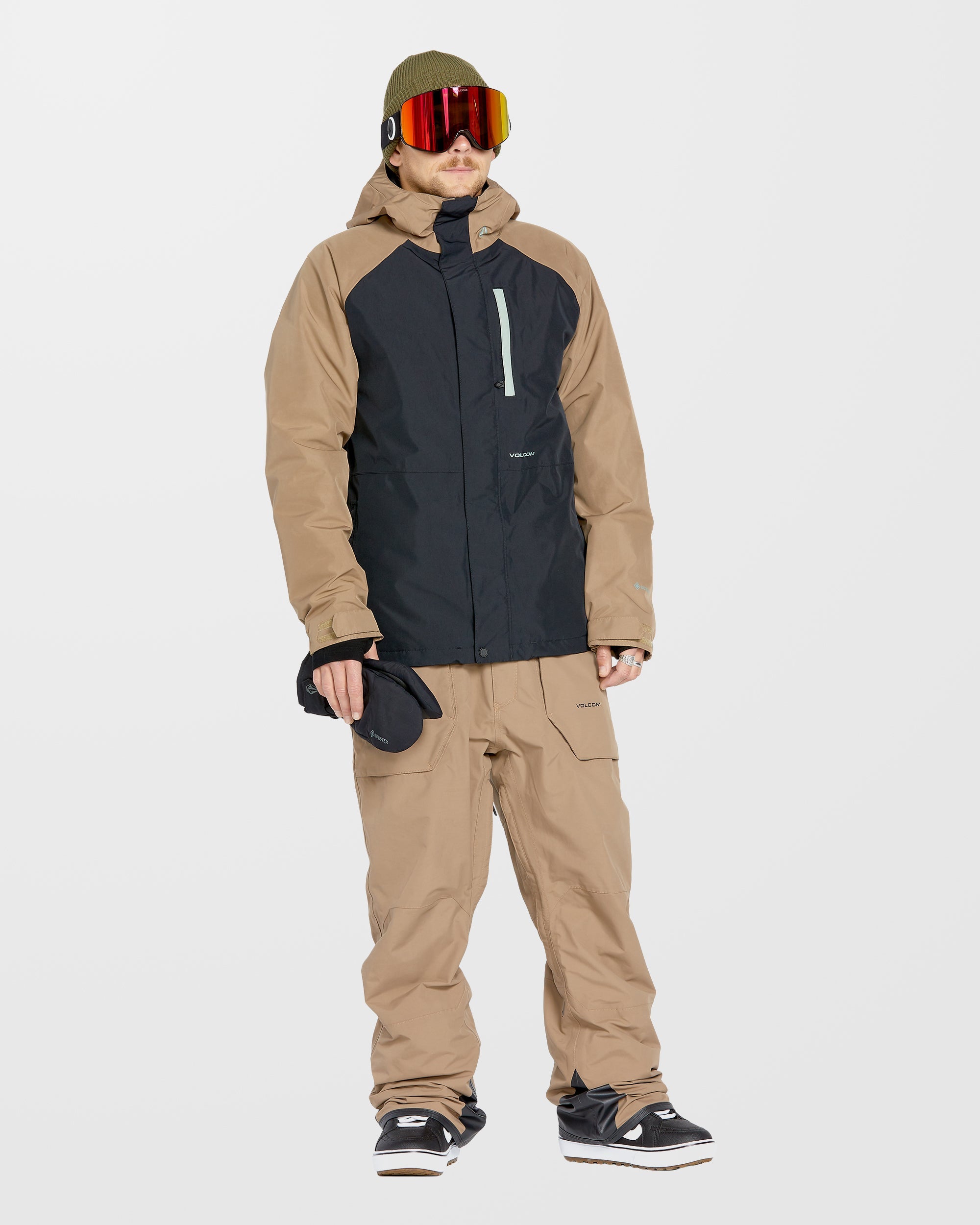 Rain Gore-Tex Bib Overall - Chestnut Brown - Men - Volcom UK - 2