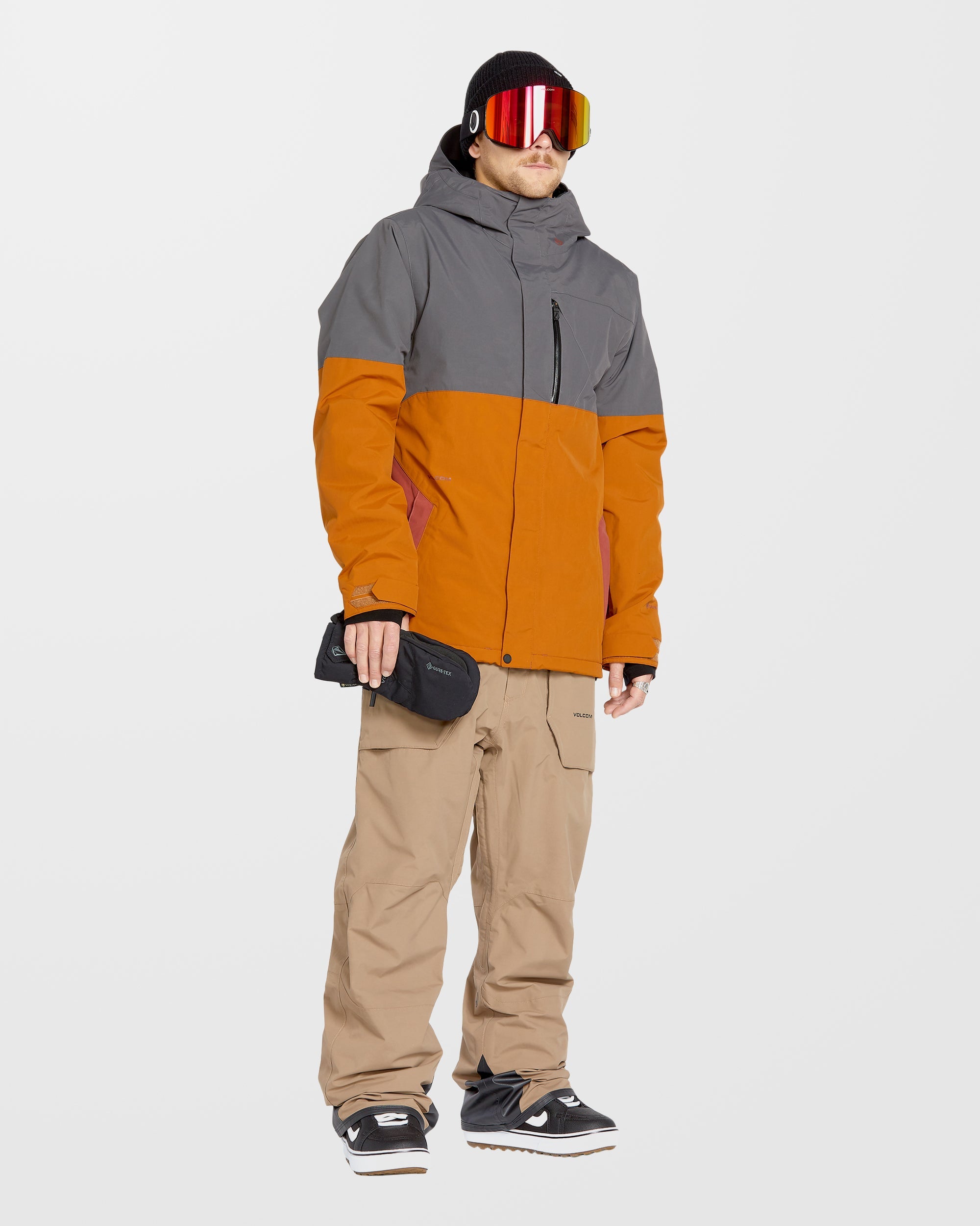 Rain Gore-Tex Bib Overall - Chestnut Brown - Men - Volcom UK - 2